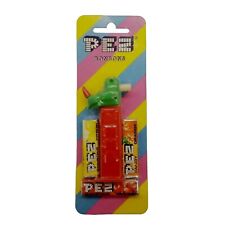 Music Maker Pez Green Rhino Red Stem Austria Rare New Sealed Vintage On Card picture