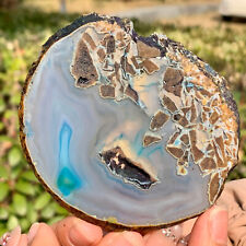 69G Natural and Beautiful Agate Geode Druzy Slice Extra Large Gem picture