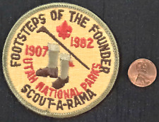 MERGED BSA UTAH NATIONAL PARKS OA 508 520 535 1907-1982 SCOUT-A-RAMA PATCH picture