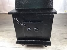 Handmade Cast Iron Stove Bank ( 7 In Tall X 7 In Long X 5 In Wide) picture