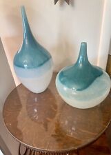 Turquoise Glass Vases picture