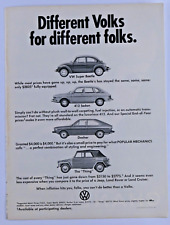 1974 Volkswagen Super Beetle The Thing 412 Sedan Dasher VTG Original Print Ad picture