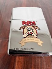 Rare 1995 Zippo Lighter Popeye The Sailor Man Unstruck Never Fired picture