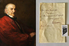 WILLIAM GLADSTONE U.K Prime Minister Signed Note JSA (LOA) The Grand Old Man picture