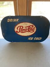 Pepsi-Cola extremely rare embossed sign picture