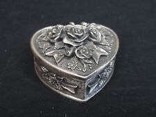 Vintage M.T. Co Small Lidded Heart Trinket Box picture