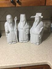 15-16 Inch Tall Vintage Chinese Gods-set Of 3 picture