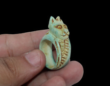 RARE ANCIENT EGYPTIAN ANTIQUE BASTET Head Pharaonic Old Egyptian Ring Egypt His picture