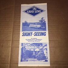 1960’s The Gray Line Bus Sight Seeing Travel Brochure Hot Springs Park Arkansas picture