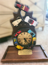 Ertl Sears LE Vintage Vehicles Car Clock Wood Wall/Desk *Very RARE* Works BO picture