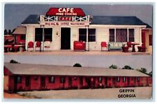 c1940's Campbell's Autotel And Restaurant Exterior Griffin Georgia GA Postcard picture