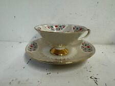 Vintage Schumann Bavaria Porcelain Cup and Saucer with Modern Abstract Dec. picture