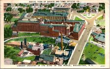 Bausch Lomb Factory Aerial View Rochester NY New York c1940s linen postcard P5 picture