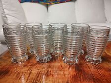 Manhattan Clear  Anchor Hocking Set 8 (10oz) Footed Tumblers  picture