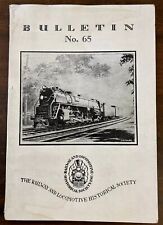 Bulletin No. 65 The Railway and Locomotive Historical Society 1944 Vtg Railroad picture