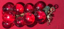 Vintage Red 60s Grape Lucite Cluster 5-6