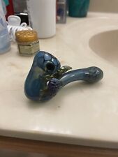 Custom Turtle Glass Tobacco Pipe - Hand Blown, Exquisite Design, Heavy Glass picture