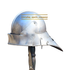 16GA Steel Larp German Sallet Helmet - Knight Armor Replica Gifts IMA-HLMT-152 picture