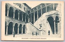 Italy Bracciano Cortile Del Castello Odescalchi Historic Castle Vintage Postcard picture
