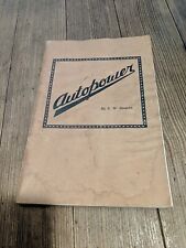 AUTO POWERS 1935 DODGE FORD VEHICLE CAR BOOK CHICAGO ILL. VTG RARE picture