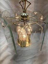 Thomas Lighting 3 light Chandelier With 6 Beveled Glass Starburst Panels picture