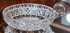 Rare SIGNED Hawkes ABP Cut Glass Nappy Dish Bowl Persian Pattern Smooth Rim picture