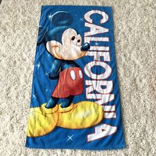 Vtg Disney Mickey Mouse California Beach Towel Jerry Leigh Cotton 30 x 56 picture
