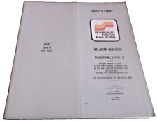 JANUARY 1985 SEABOARD SYSTEM ATLANTA DIVISION EMPLOYEE TIMETABLE #2 picture