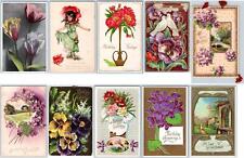 ANTIQUE BIRTHDAY POSTCARDS*LOT OF 10*EARLY 1900's*CONDITION VARIES #19 picture