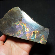 TOP 229G Natural Purple Flash Rainbow Labradorite Crystal Polished Healing B59 picture