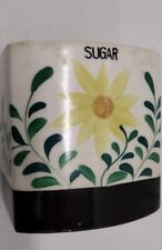 1930’s Hand Painted NASCO SUGAR NO LID SOLD AS IS NEAR ANTIQUE Daisy CERAMIC  picture