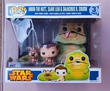 Funko Pop Star Wars Jabba The Hutt, Slave Leia & Salacious B. Crumb 3-Pack picture