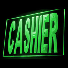 120029 CASHIER Customers Pay Cash Checkout Display LED Light Neon Sign picture