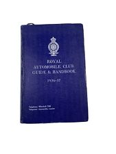 Vintage Royal Automobile Guide Handbook 1936-37 Maps Ads picture
