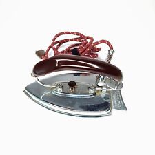 Vintage 1930's Durabilt Automatic Folding Travel Iron Cat. No. 193 Made in USA picture