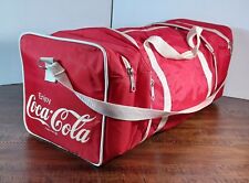 Vtg Enjoy COCA-COLA Expandable Insulated Duffle Bag Made Taiwan Carry On  picture