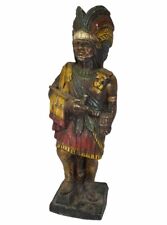 VINTAGE ALFCO 24” CIGAR STORE Advertising Resin NATIVE AMERICAN INDIAN Statue picture
