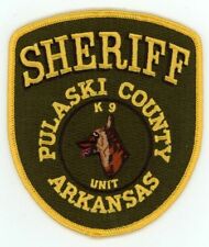 PULASKI COUNTY SHERIFF K-9 ARKANSAS NICE NEW FULL SIZE PATCH POLICE picture