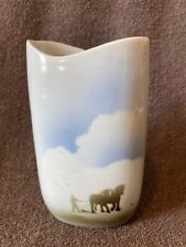 RARE: Highbank Porcelain Vase - Horse and Plough Tall Oval  picture
