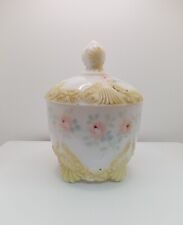 Antique Dithridge Victorian Milk Glass Sugar Bowl/Vanity Jar #137 Shabby Chic picture