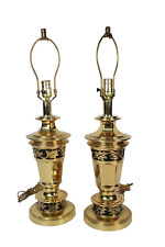 Vintage Pair of Hollywood Regency Brass Table Lamps picture