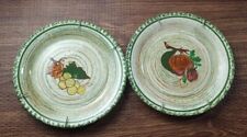 Blue Ridge Hand Painted - Vintage Collector's Plate Set Of 2 picture