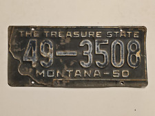 MONTANA-1950 License plate-