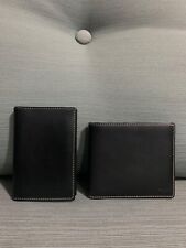 Authentic Dunhill Black Leather Men’s  Wallet And A Matching Card Holder  picture