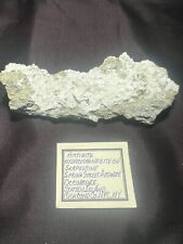Artinite, Hydromagnesite on Serpentine, Staten Island, NY, NY Rare picture