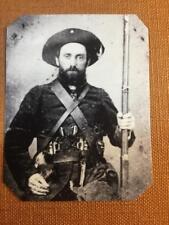 Civil War Confederate Soldier with rifle  tintype C1281RP picture