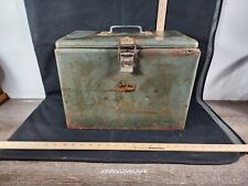 Vintage Vagabond Metal Ice Chest Complete With Inner Liner  picture