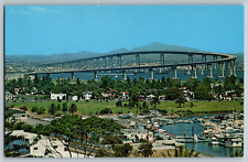 San Diego, California - The San Diego-Coronado Bridge - Vintage Postcard picture