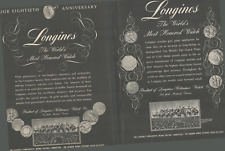 1946 LONGINES WATCH ADS- Symphonette, Mishel Piastro-Conductor picture