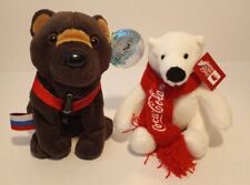 1999 NWT Coca - Cola Russia Barris Brown Bear & 4